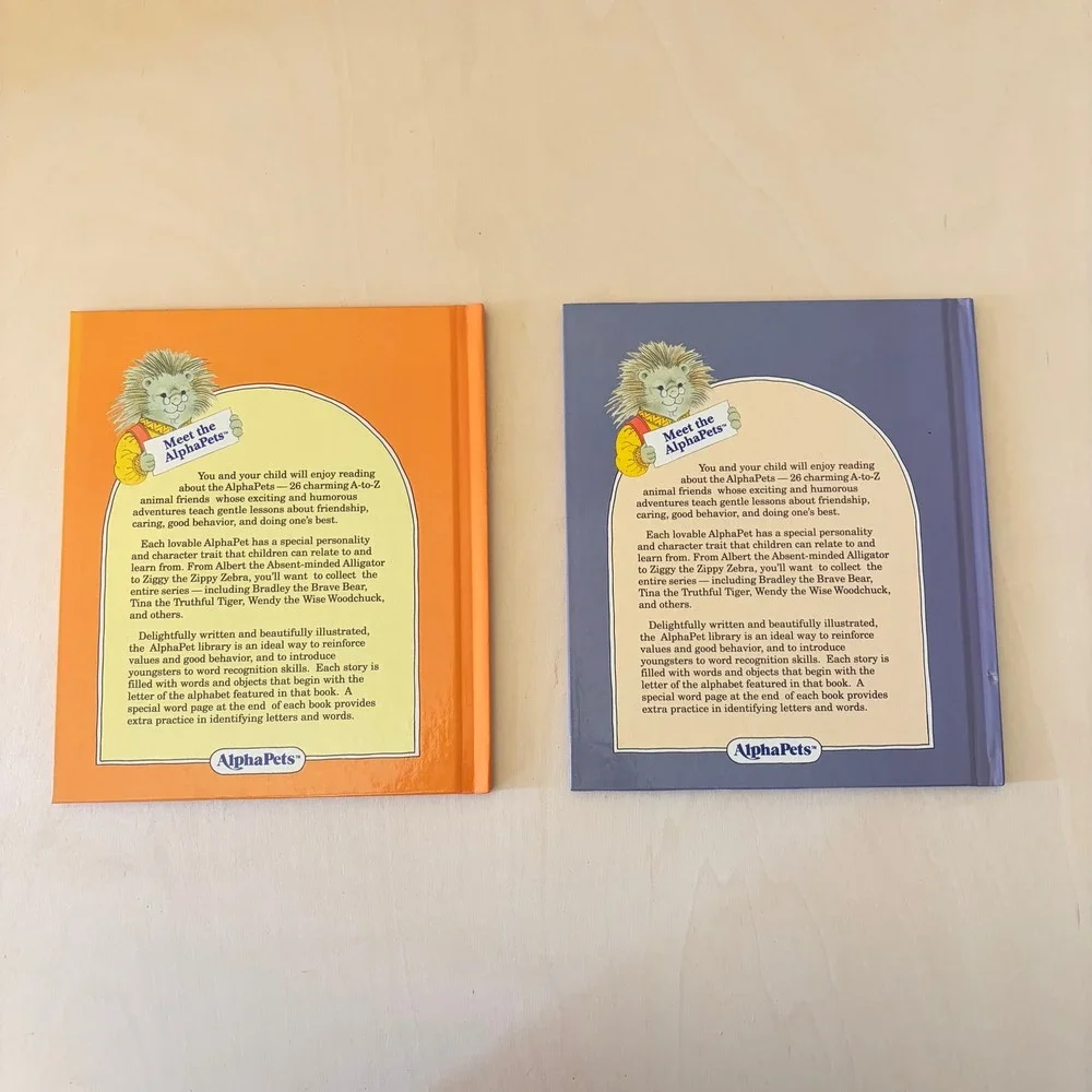 Grolier AlphaPets Lot of 14 Vintage Childrens Books Educational Nostalgia Animal